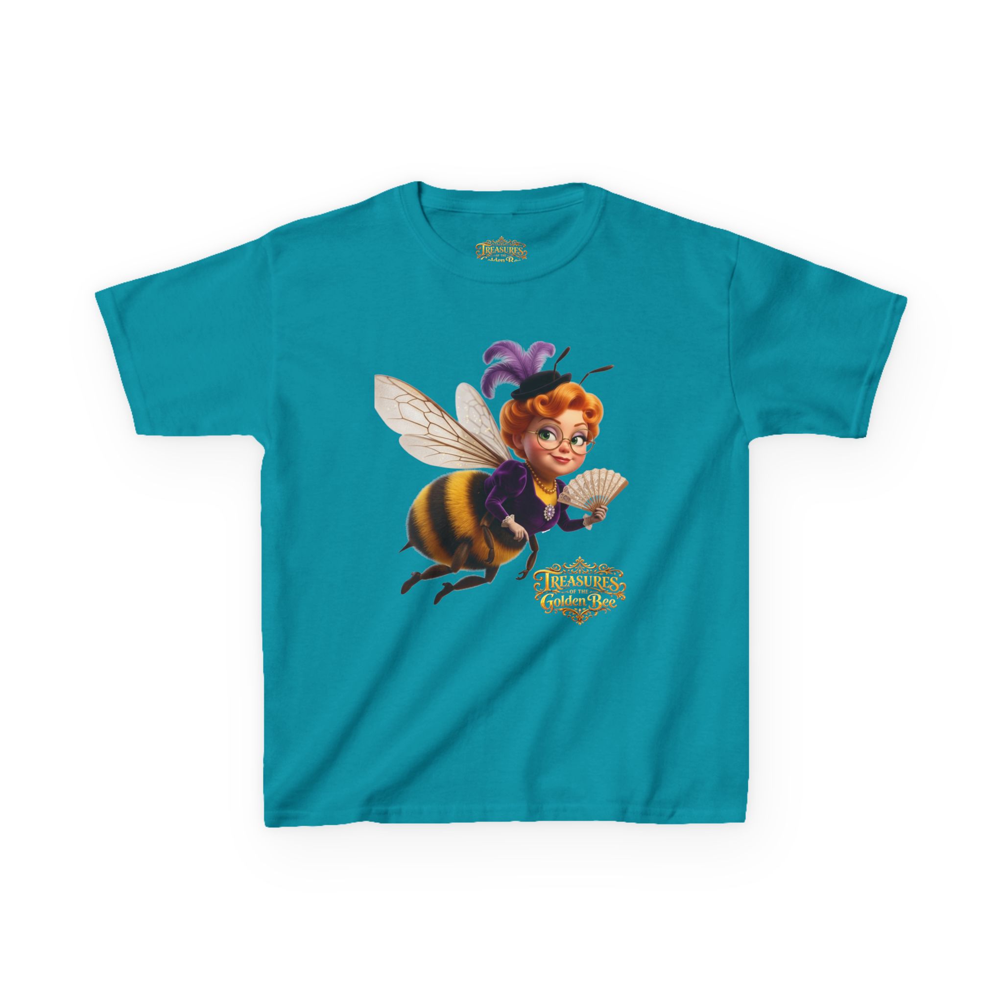 Kids Teacher Bee T‑Shirt - Cute Flying Bee Character Tee