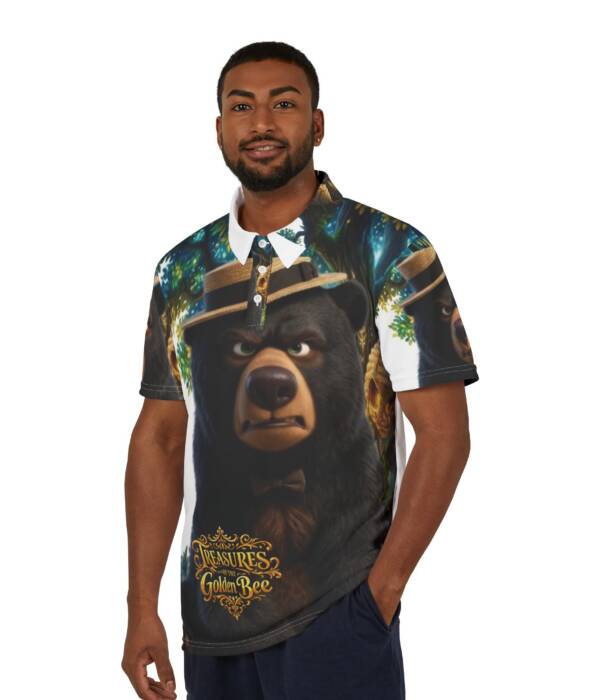 Bear Graphic Polo Shirt - Treasures of the Golden Bee