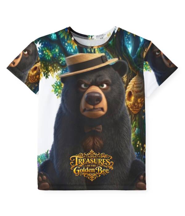 Kids Bear Adventure Jersey — 'Treasures of the Golden Bee' All-Over Print
