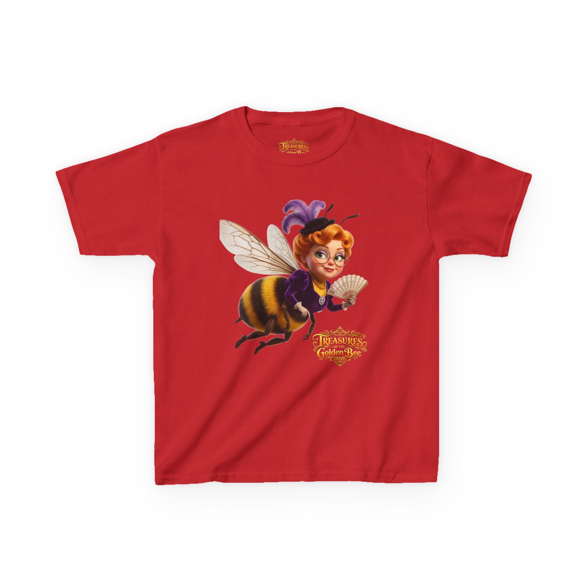 Kids Teacher Bee T‑Shirt - Cute Flying Bee Character Tee