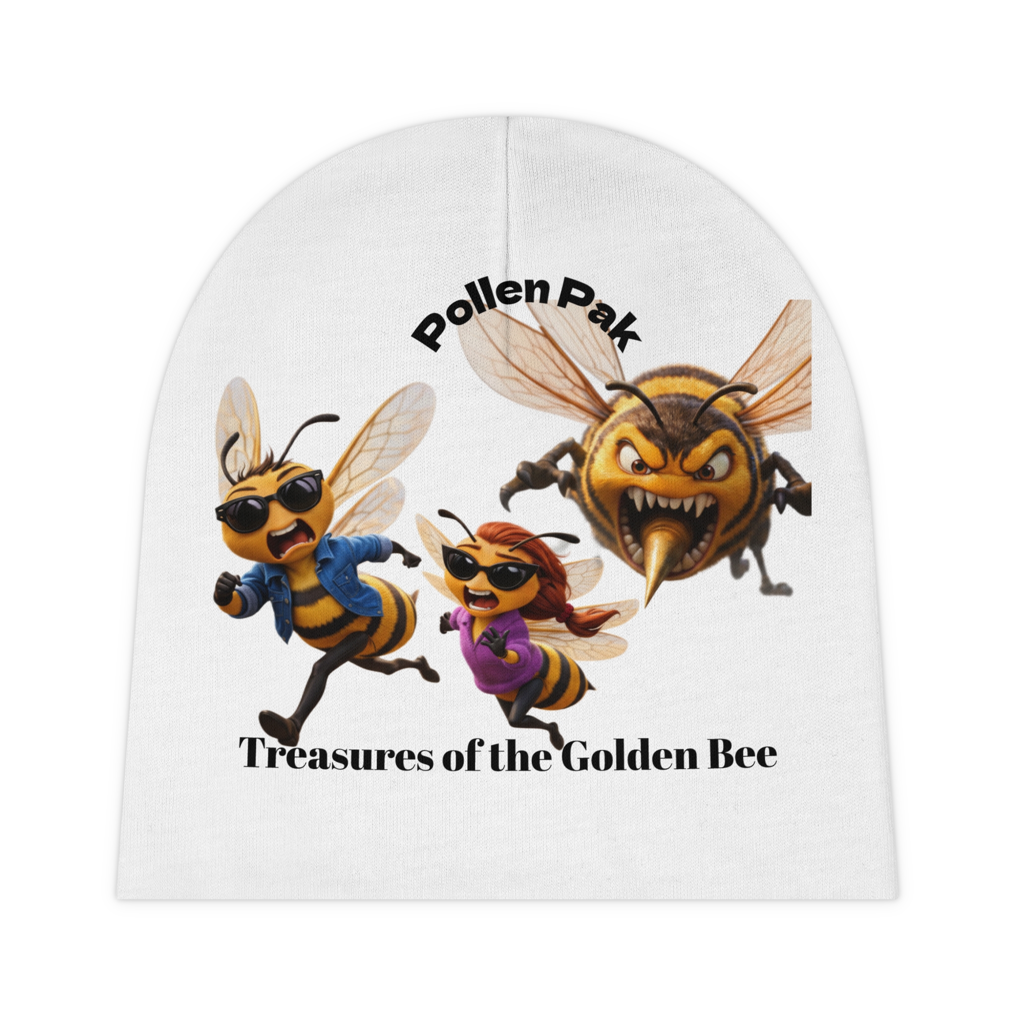 Baby Beanie — Pollen Pak "Treasures of the Golden Bee" Cartoon Bee Hat
