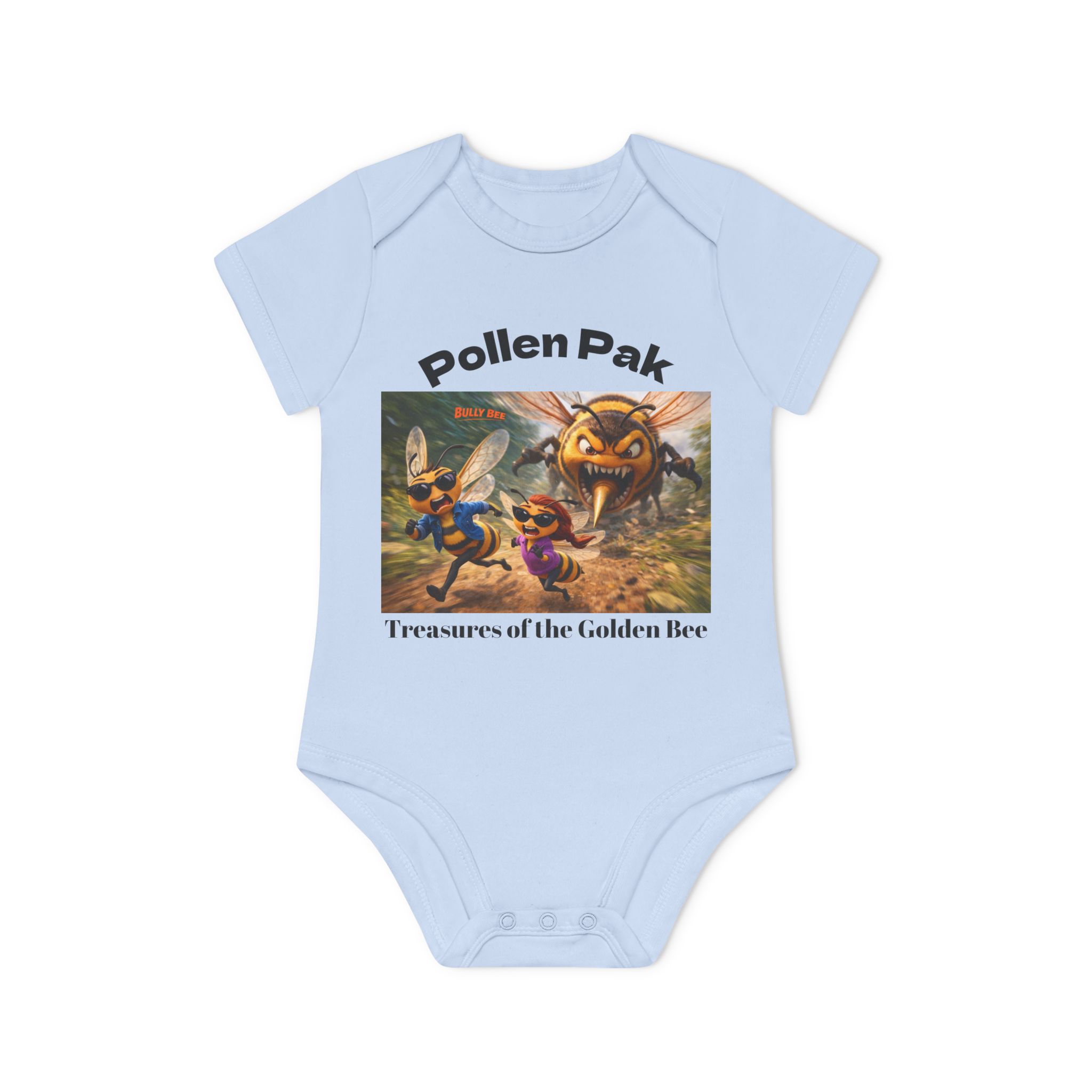 Pollen Pak Baby Bodysuit — 'Treasures of the Golden Bee' Organic Infant Onesie - Image 7
