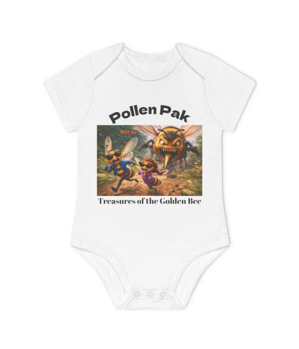 Pollen Pak Baby Bodysuit — 'Treasures of the Golden Bee' Organic Infant Onesie